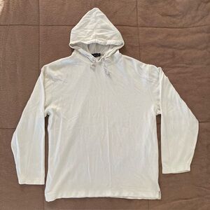 Nautica White Cream Hooded Men's Sweatshirt